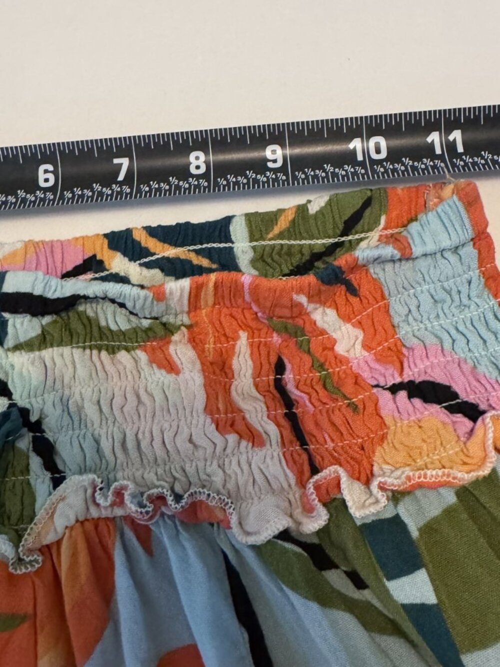 True Destinations Tropical Flare Pants – Palm Print | Size L - HS0379 - Picture 3 of 8